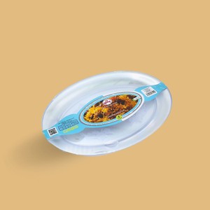 دیس طلقی شفاف بیضی کوچک