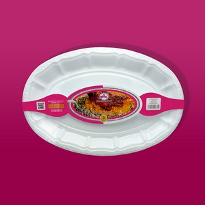 دیس بزرگ بسته ۳ عددی سفید