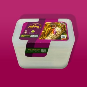 ظرف ماکروفری 710سی سی مستطیل پندار بسته 5 عددی